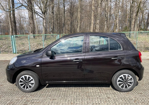 Nissan Micra cena 16300 przebieg: 95000, rok produkcji 2010 z Bytom małe 211